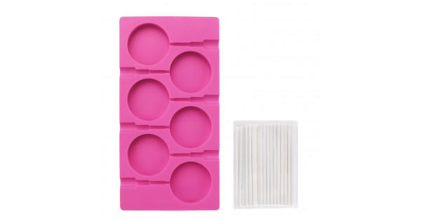 Lollipop Mold, Beasea 10-cavity Sucker Molds Silicone Hard Candy