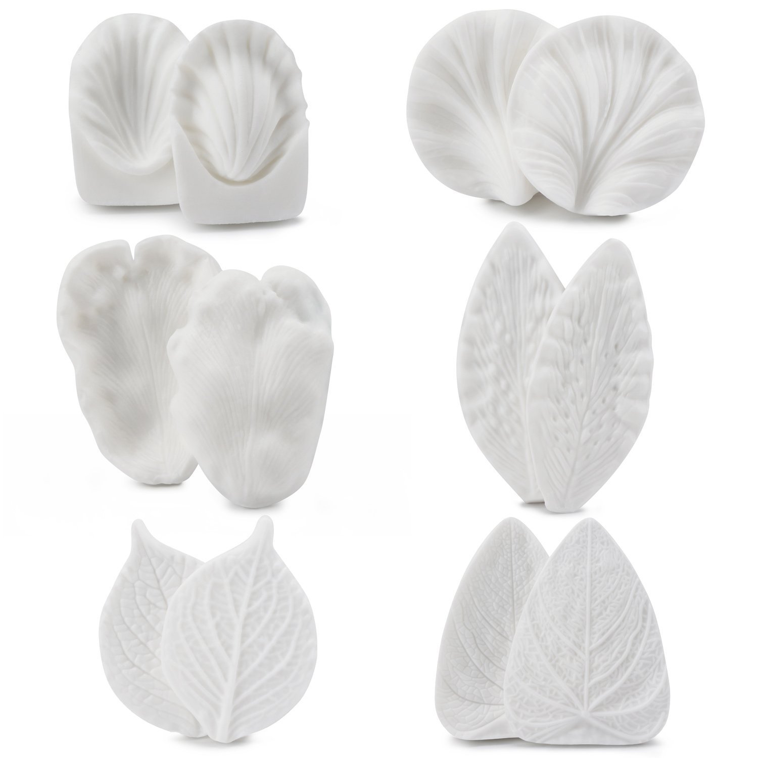 Leaf Mold, Beasea 4pcs Leaf Fondant Mold Leaves Mold Silicone Rose Polymer  Clay Molds Maple Pattern Mold Candy Chocolate Cake Decorating Molds for  Sugar Craft 
